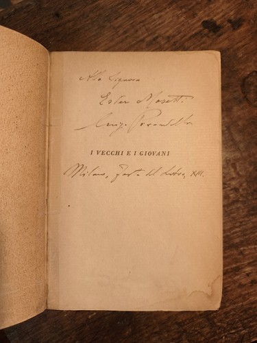 Luigi pirandello autografo - luigi, i