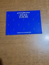PININFARINA SPIDER EUROPA Fiat 124 DS - Manuale Uso e Manutenzione - ORIGINALE