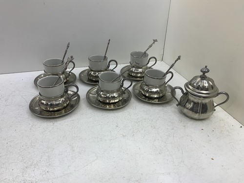 Servizio caffè peltro febring - servizio,