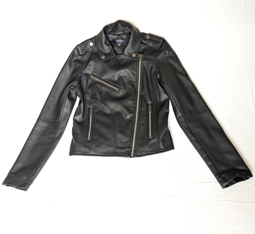 Giacca donna nera ecopelle - donna,