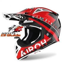CASCO AIROH AVIATOR ACE AMAZE RED GLOSS TAGLIA XL