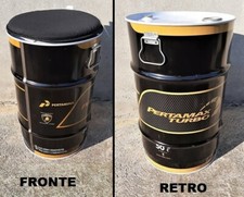 Bidone Fusto Pubblicitario Benzina LAMBORGHINI SQUADRA CORSE Racing Fuel da 60LT