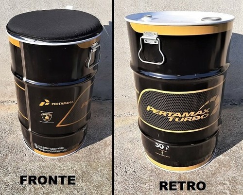 Bidone fusto pubblicitario - bidone,