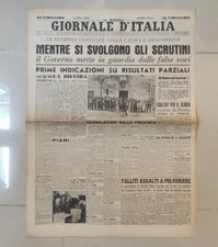 GIORNALE PRIME ELEZIONI REPUBBLICA ITALIANA APRILE 1948 GIORNALE D ITALIA