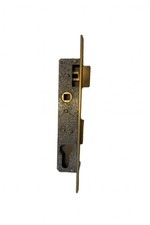 SERRATURA AD INFILARE PER PORTE FERRO ALLUMINIO ENTRATA 20mm SENZA Cilindro