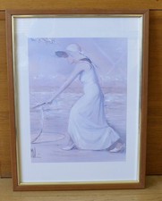 VECCHIO QUADRO CON FOTOLITO INNOCENZO MELANI 65 X 48 (SFG)