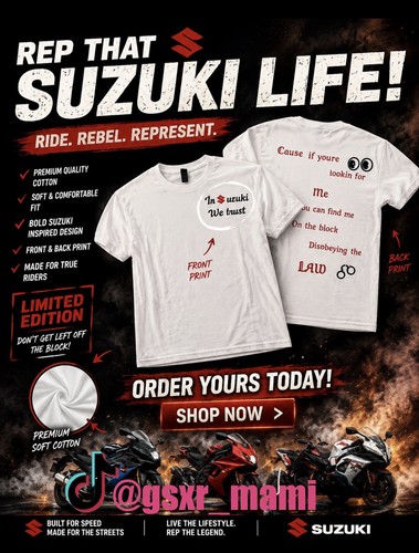 Shirt moto suzuki - t-shirt,