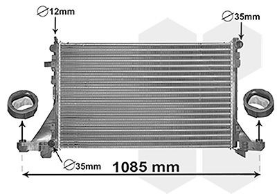 Radiatore motore renault - radiatore,