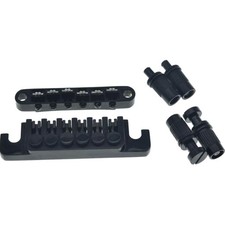 Sella a rullo per chitarra nera Tune-O-Matic Bridge con barra di arresto per LP/SG/ES