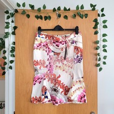 Gonna midi sirena cotone floreale Roberto Cavalli nuova con etichetta Just Cavalli 46 estiva