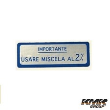 K752 TARGHETTA BLU IMPORTANTE