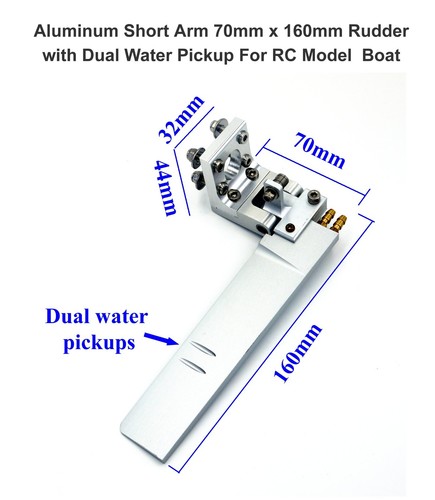 Timone doppio pickup - acqua, cnc