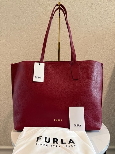 Furla large bordeaux leather - furla,