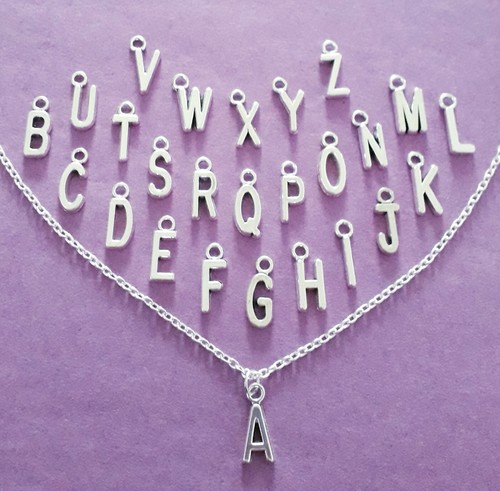 Collana ciondolo lettera - collana,