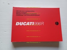 Ducati 996 R 2001 manuale uso manutenzione libretto istruzioni originale