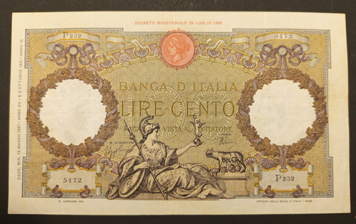 100 lire 1937 spl - 100,