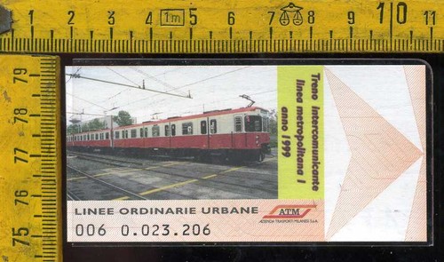 Biglietto atm tram - tram, milano
