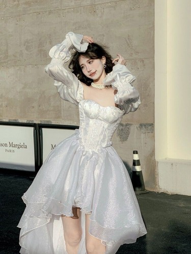 Dolce abito fata pizzo donna