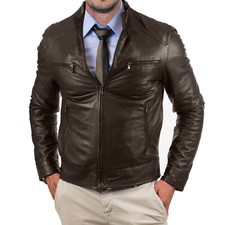 Genuine brown leather - brown,