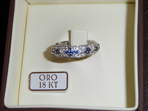 Anello rosario oro bianco - rosario,