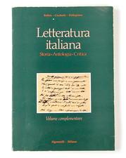 Letteratura Italiana Storia Antologia Critica Balbis Cicchetti Dellepiane Volume