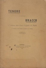 Tenore contro Bracco. . AA.VV.. 1897. .