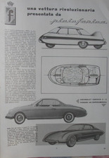 PFX CHEVROLET CORVAIR FERRARI 410 SUPERAMERICA PININFARINA PUBBLICITA  1960