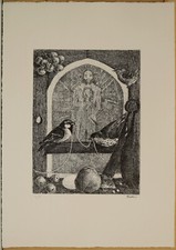 ENZO BELLINI acquaforte  in cornice firmata numerata  - NO faccincani cascella