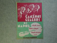 le canzoni celebri di napoli santa lucia ecc musica spartito musicale