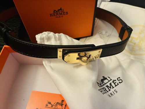 Cintura hermes kelly - kelly, nera