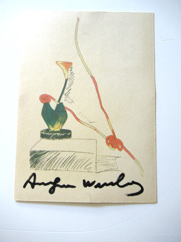 Warhol cartolina - a., warhol:
