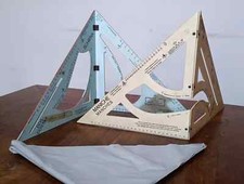 RARO LOTTO 5 SQUADRE RAPPORTATRICI DA SARTO VINTAGE BUONE CONDIZIONI SARTORIA