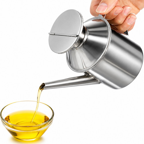 Oliera acciaio inox 500ml con - oliera,
