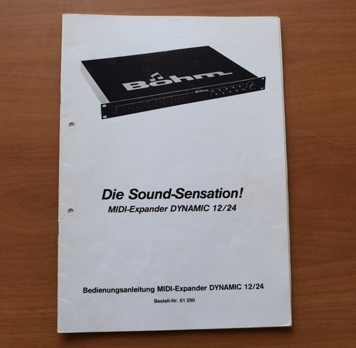 Bohm original manual - original,