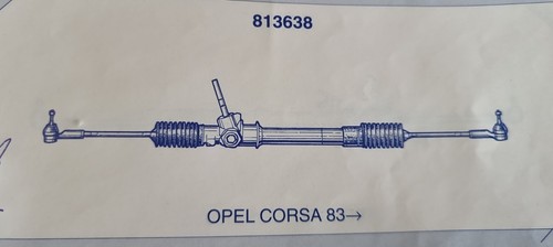 Scatola sterzo 813638 opel - sterzo,