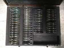 Antica cassetta lenti per ottico anni 30 