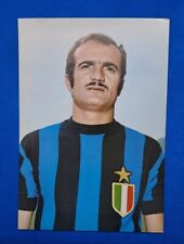 CARTOLINA SANDRO MAZZOLA INTER EDIZIONI PANINI ORIGINALE FINE ANNI 60 NUOVA RARA