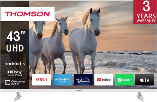 Pollici uhd bianco smart - tv,