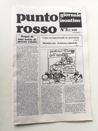 Punto rosso giornale isontino - punto,