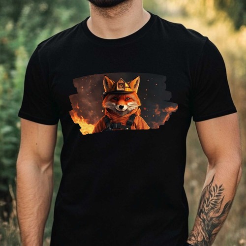 Shirt uomo volpe come - uomo,