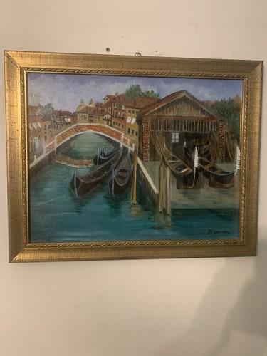 Dipinto olio tela venezia - su,