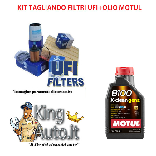 Kit tagliando filtri ufi 4 - , +