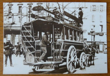 OLD PHOTO WITH HORSE TOWED BUS