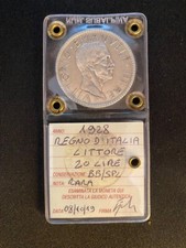 moneta 20 lire Littore 1928 BB/SPL RARA