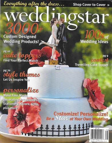 Wedding star magazine cake - wedding,