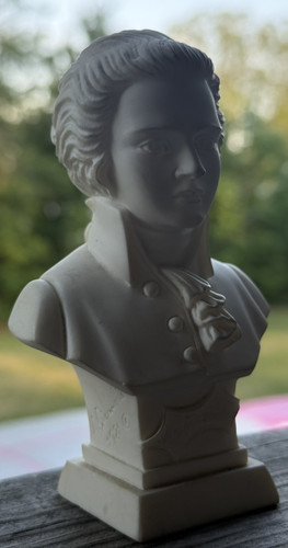 Scultura busto mozart - scultura, a