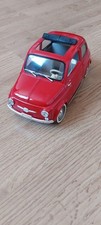 FIAT 500 1960 colore rosso con tetto 1/16 SOLIDO collezione miniature