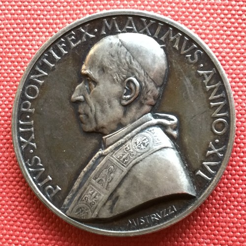 Medaglia papale pio xii - pio, anno