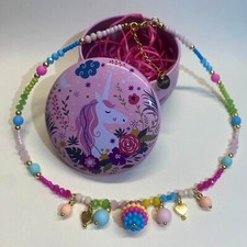 Collana perline multicolor