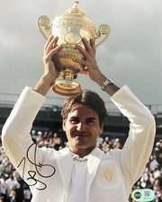 Roger Federer Signed 10x8